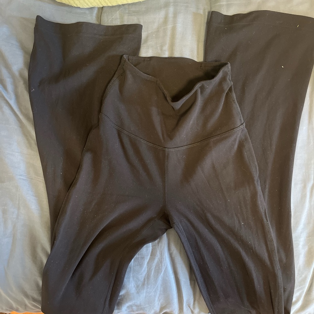 lululemon athletica Black flared Leggings